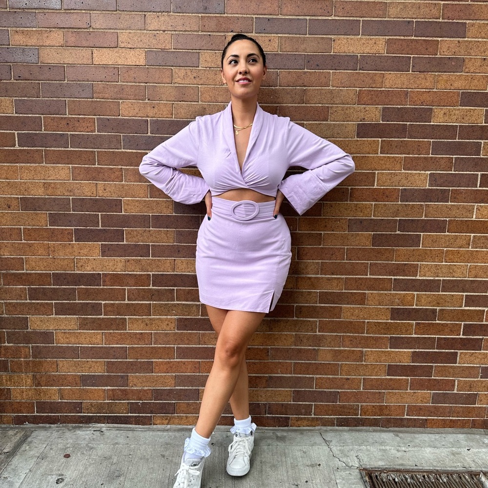 ASOS LUXE - Lavender Women's Set - Top size 2 | Skirt size 4